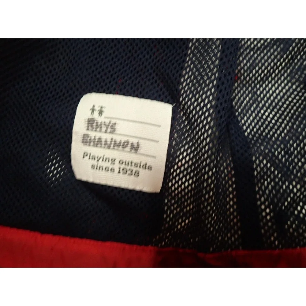 Columbia Rain Jacket Boys Large Red Excellent Packable Omni-Tech Waterproof Hood